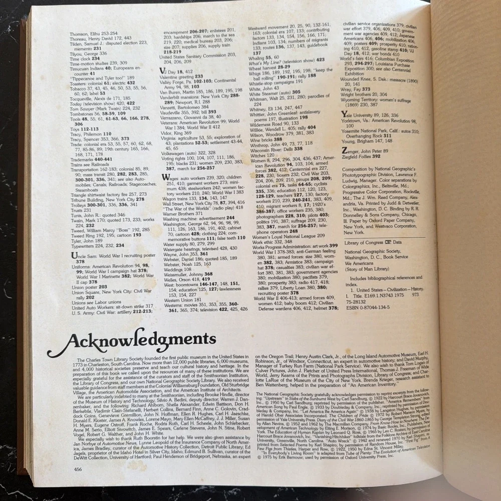 National Geographic Society We Americans Hardcover 1975 1st Printing Illustrated